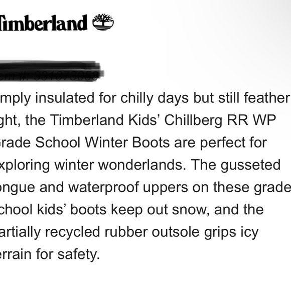 Timberland Chillberg RR Winter Boots Non Slip - Picture 2 of 3